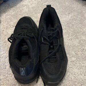 Capezio Men's Black Mesh and Leather Dance Sneakers